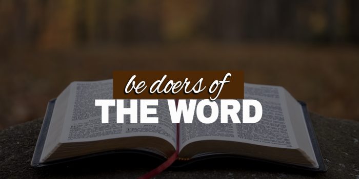 BE DOERS OF THE WORD