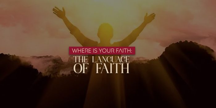 WHERE IS YOUR FAITH