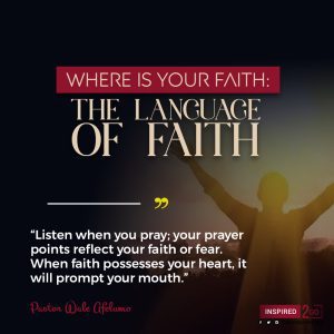 WHERE IS YOUR FAITH 